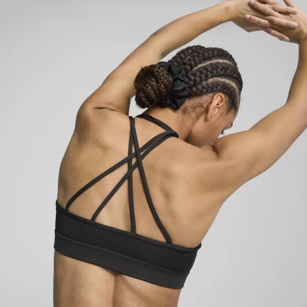  Hölgy melltartó PUMA MOVE STRAPPY BRA 526224_51 PUMA FEKETE/PUMA FEHÉR 