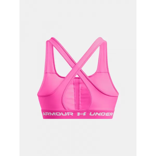  Női melltartó UNDER ARMOUR CROSSBACK MID BRA 1361034-656 RÓZSASZÍN 