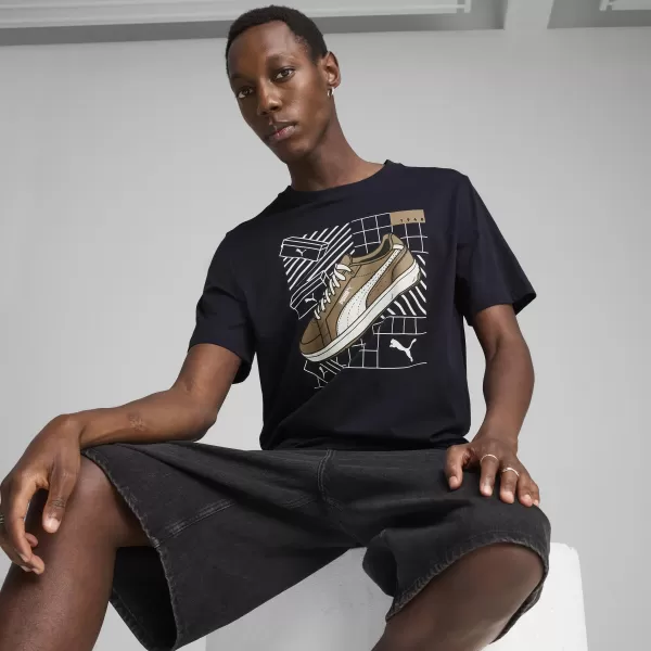  Férfi póló PUMA GRAPHICS SNEAKER TEE 684830_16 ÚJ HADITENGERÉSZET 