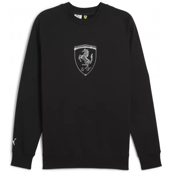  Férfi pulóver PUMA FERRARI RACE BIG SHIELD CREW 630193_01 PUMA FEKETE 