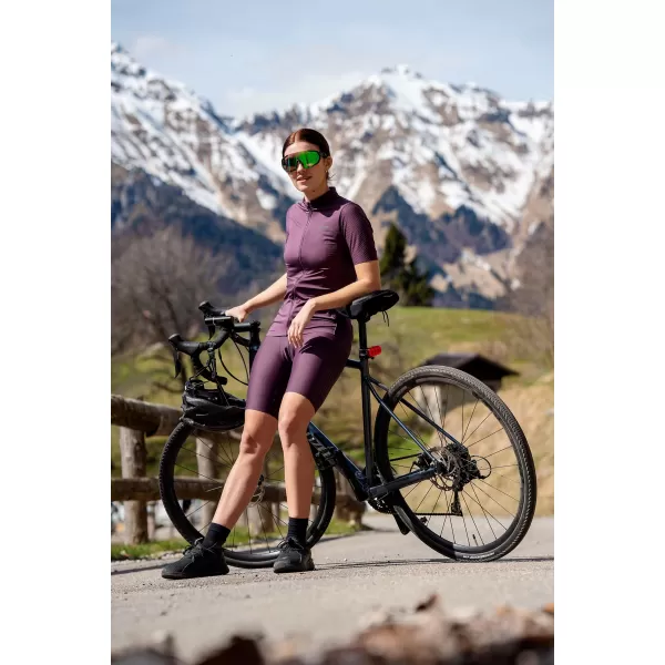 Női kerékpáros mez NORDBLANC MILE NBSLF8216 SÖTÉT LILA 