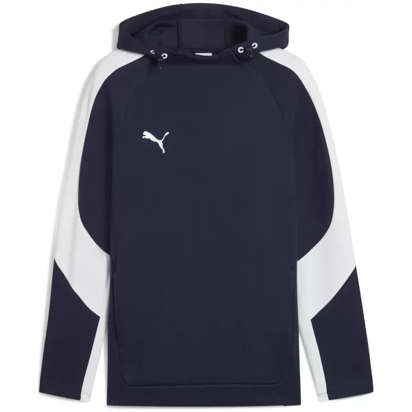  Férfi pulóver PUMA TEAMEVOSTRIPE HOODY 659954_06 PUMA HADITENGERÉSZET/PUMA EZÜST 