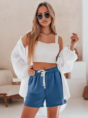 Hölgyek rövidnadrágja DSTREET HOT VIBE SY0440 KÉK