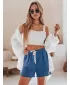 Hölgyek rövidnadrágja DSTREET HOT VIBE SY0440 KÉK
