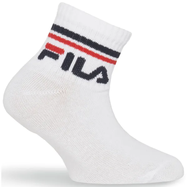  Zokni FILA JUNIOR QUARTE 3-PACK F8338 WHITE 