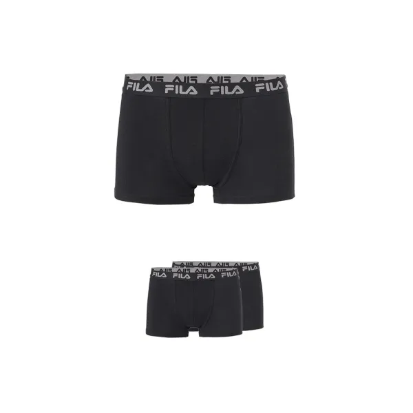  Férfi boxeralsó FILA MAN BOXER 2-PACK FU5004/2 BLACK 