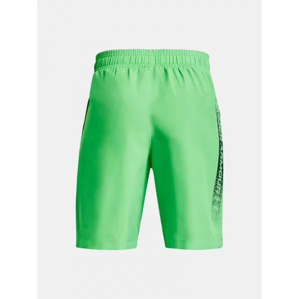  Fiú rövidnadrág UNDER ARMOUR WOVEN GRAPHIC SHORTS 1370178-316 ZÖLD 