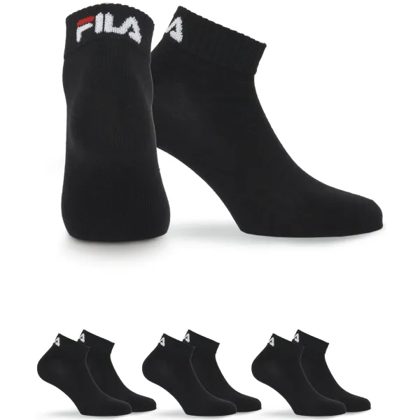  Zokni FILA QUARTER 3-PACK F9300 BLACK 