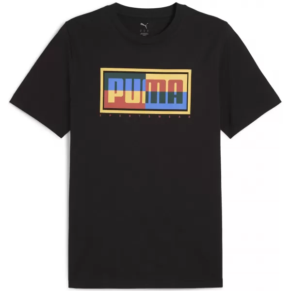  Férfi póló PUMA GRAPHICS BOX TEE 684827_01 PUMA FEKETE 