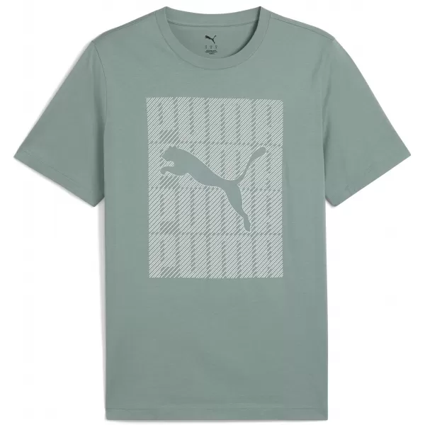  Férfi póló PUMA GRAPHICS WORDING TEE 684825_30 ZÖLD HOLD 