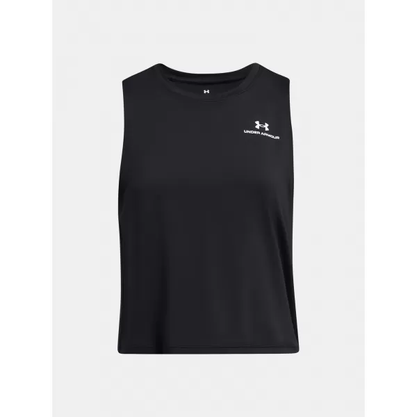  Női felső UNDER ARMOUR VANISH ENERGY CROP TANK 1383654-001 FEKETE 