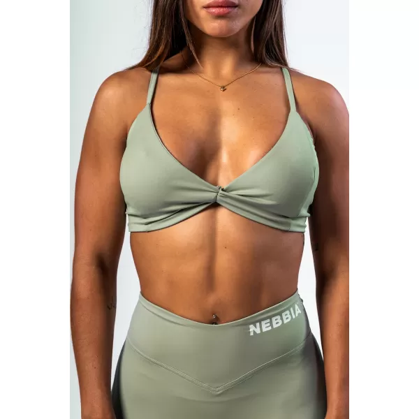  Sportmelltartó közepes alátámasztással TWIST-KNOT 423 LIGHT GREEN Nebbia 