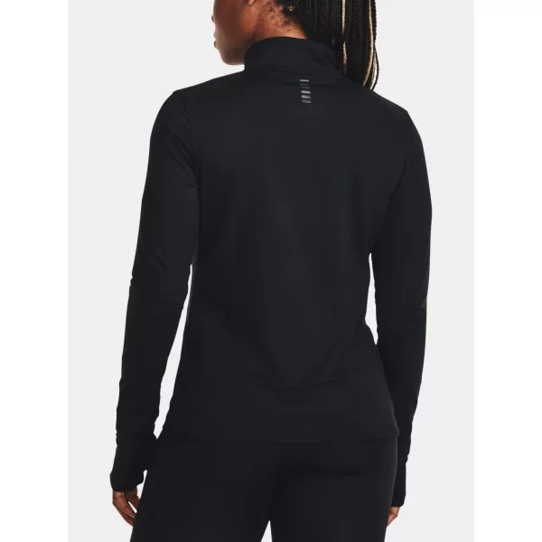  Női póló UNDER ARMOUR QUALIFIER RUN 1/2 ZIP 1379349-001 FEKETE 