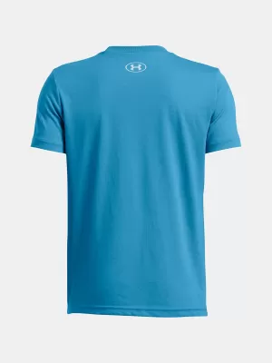 Fiú póló UNDER ARMOUR B LOGO WORDMARK SS 1389963-452 KÉK