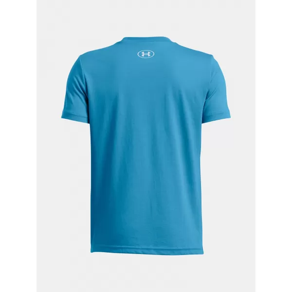  Fiú póló UNDER ARMOUR B LOGO WORDMARK SS 1389963-452 KÉK 