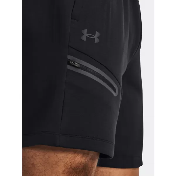  Férfi rövidnadrág UNDER ARMOUR UNSTOPPABLE FLC SHORTS 1379809-001 FEKETE 