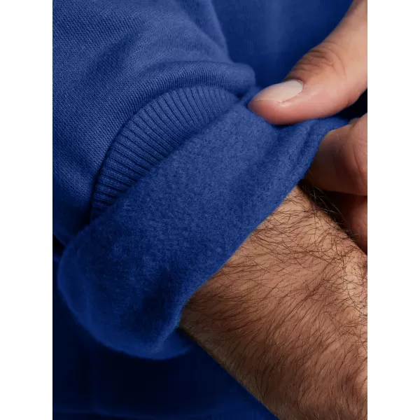  Férfi pulóver UNDER ARMOUR RIVAL FLEECE HOODIE 1379757-432 KÉK 