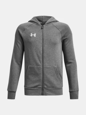Fiú pulóver UNDER ARMOUR RIVAL FLEECE FZ HOODIE 1379794-025 SZÜRKE