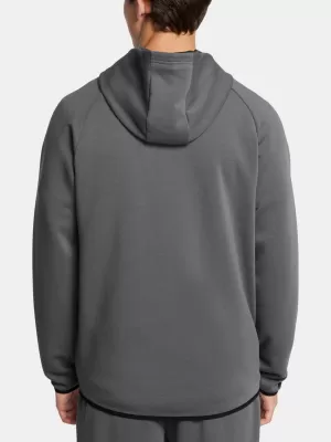 Férfi pulóver UNDER ARMOUR UA UNSTOPPABLE FLC FZ HD EU SZÜRKE