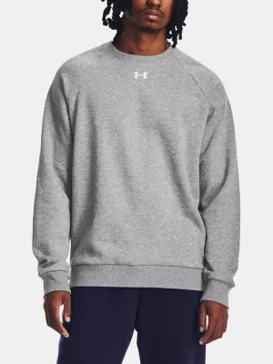 Férfi pulóver UNDER ARMOUR RIVAL FLEECE CREW 1379755-025 SZÜRKE