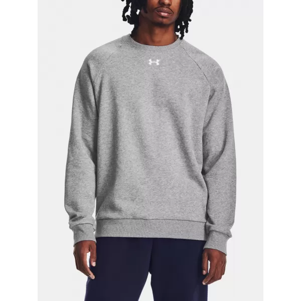  Férfi pulóver UNDER ARMOUR RIVAL FLEECE CREW 1379755-025 SZÜRKE 