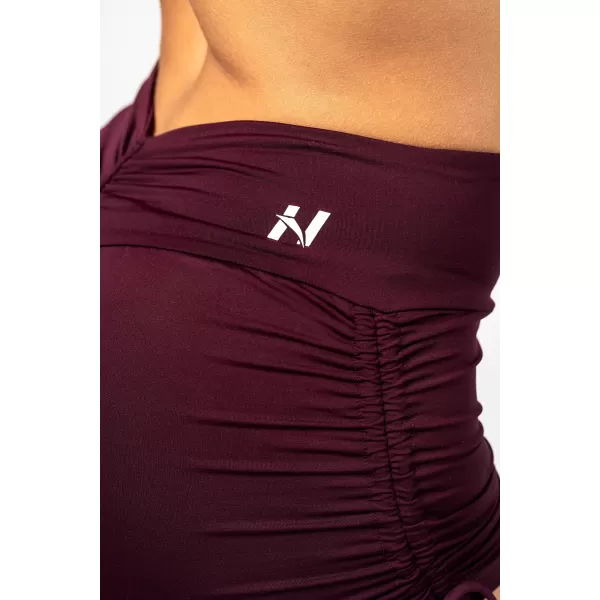  Push-up rövidnadrág fűzéssel STRONG BEAUTY 429 DARK RED Nebbia 