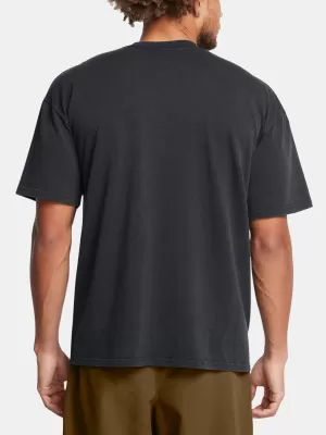 Férfi póló UNDER ARMOUR M HW OS LOGO WASH SS 1389147-001 FEKETE