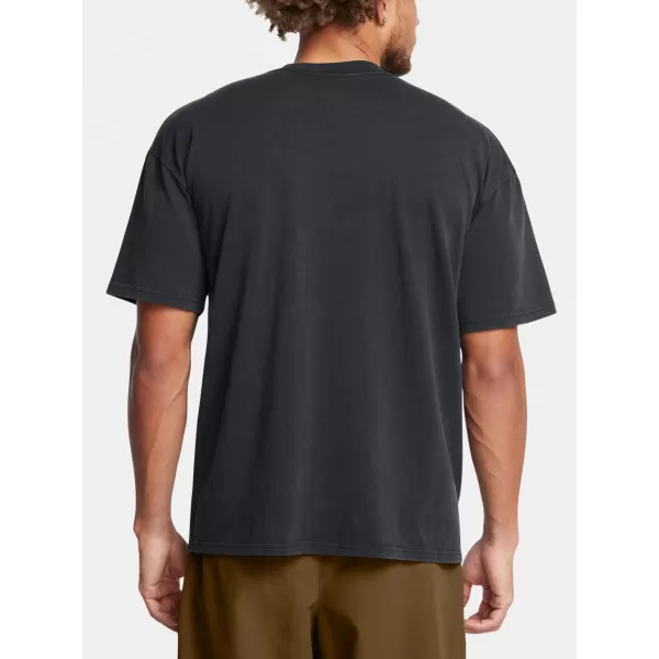  Férfi póló UNDER ARMOUR M HW OS LOGO WASH SS 1389147-001 FEKETE 