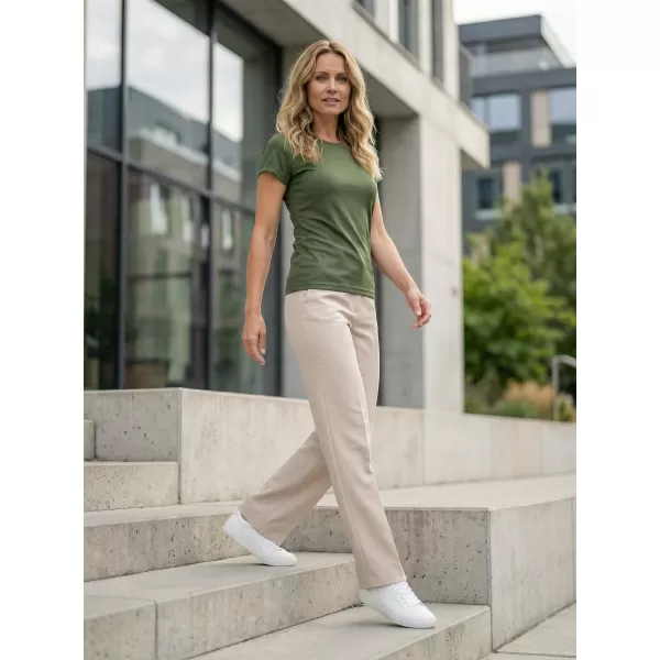  Funkcionális női póló ALTISPORT NoPrint NP/ALW041 KHAKI 