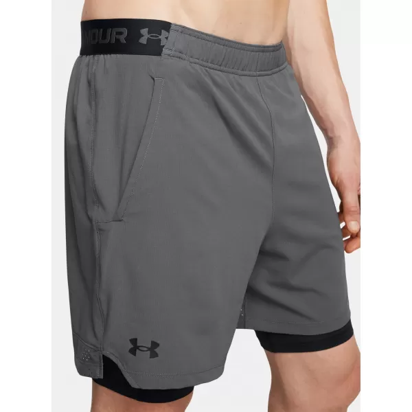  Férfi rövidnadrág UNDER ARMOUR VANISH WOVEN 2IN1 STS 1373764-025 SZÜRKE 