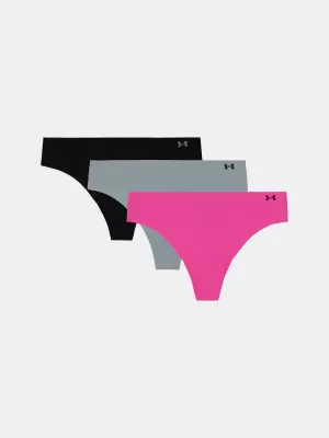 Női bugyi UNDER ARMOUR PURE STRETCH NS THONG (3KS) 1383893-652 RÓZSASZÍN