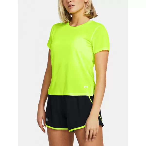  Női póló UNDER ARMOUR LAUNCH SHORTSLEEVE 1382434-731 ZÖLD 