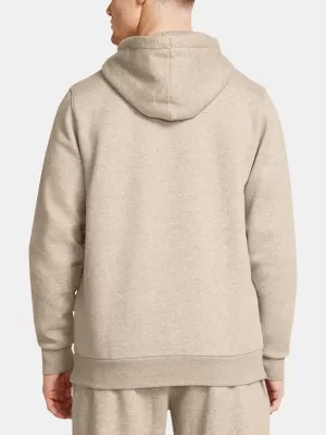 Férfi pulóver UNDER ARMOUR ESSENTIAL FLEECE HOODIE 1373880-203 BARNA