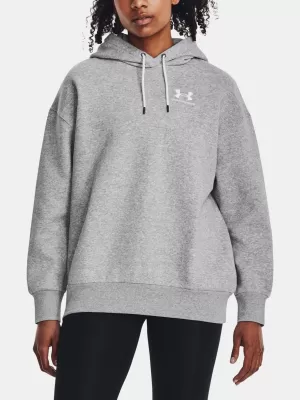 Női pulóver UNDER ARMOUR ESSENTIAL FLC OS HOODIE 1379495-012 SZÜRKE