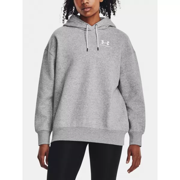  Női pulóver UNDER ARMOUR ESSENTIAL FLC OS HOODIE 1379495-012 SZÜRKE 