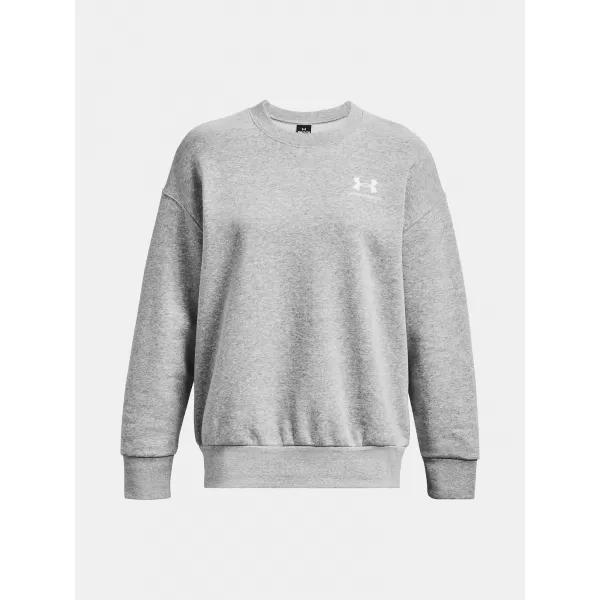  Női pulóver UNDER ARMOUR ESSENTIAL FLC OS CREW 1379475-012 SZÜRKE 