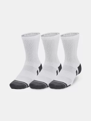 Zokni UNDER ARMOUR PERFORMANCE COTTON 3P MID 1379530-100 FEHÉR