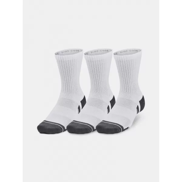  Zokni UNDER ARMOUR PERFORMANCE COTTON 3P MID 1379530-100 FEHÉR 