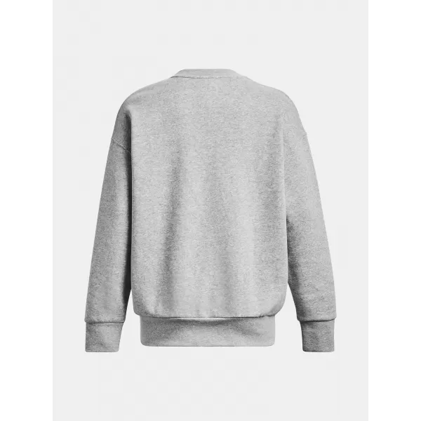  Női pulóver UNDER ARMOUR ESSENTIAL FLC OS CREW 1379475-012 SZÜRKE 