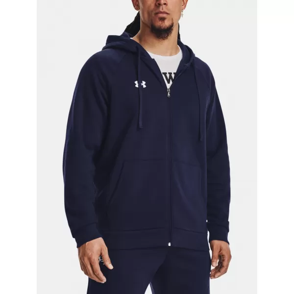  Férfi pulóver UNDER ARMOUR RIVAL FLEECE FZ HOODIE 1379767-410 KÉK 