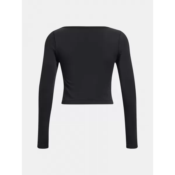  Női póló UNDER ARMOUR TRAIN SEAMLESS LS 1379150-001 FEKETE 
