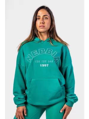 Oversize kapucnis pulóver GYM RAT 256 GREEN Nebbia