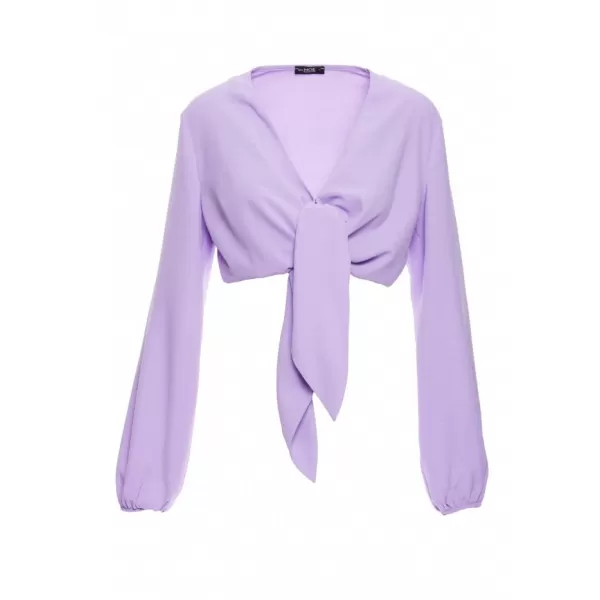  Női crop top MOE M861 LILA 
