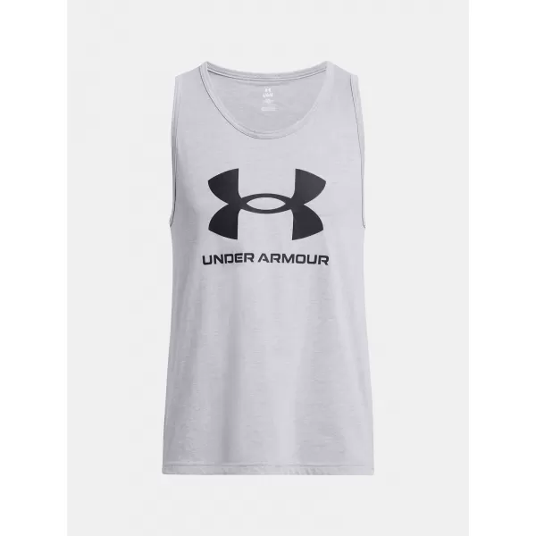  Férfi felső UNDER ARMOUR SPORTSTYLE LOGO TANK 1382883-035 SZÜRKE 