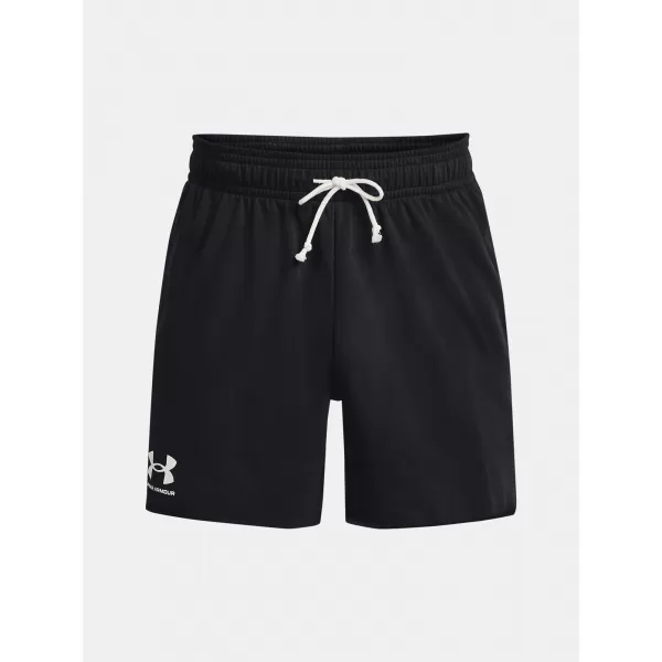  Férfi rövidnadrág UNDER ARMOUR RIVAL TERRY 6IN SHORT 1382427-001 FEKETE 