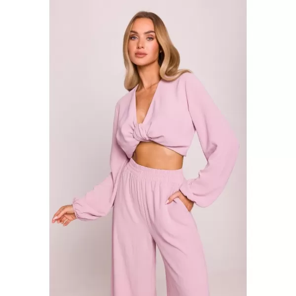  Női leggings MOE M862 KREPP RÓZSASZÍN 