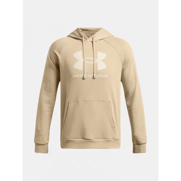  Férfi pulóver UNDER ARMOUR RIVAL FLEECE LOGO HD 1379758-299 BARNA 