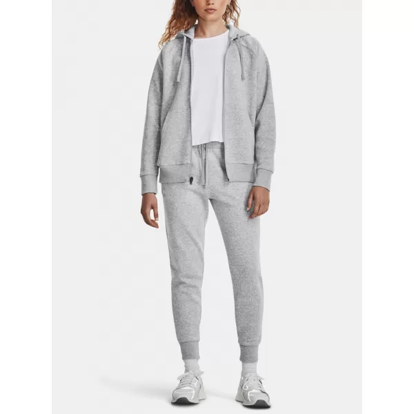  Női pulóver UNDER ARMOUR RIVAL FLEECE FZ HOODIE 1379497-012 SZÜRKE 