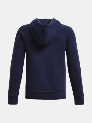 Fiú pulóver UNDER ARMOUR RIVAL FLEECE FZ HOODIE 1379794-410 KÉK