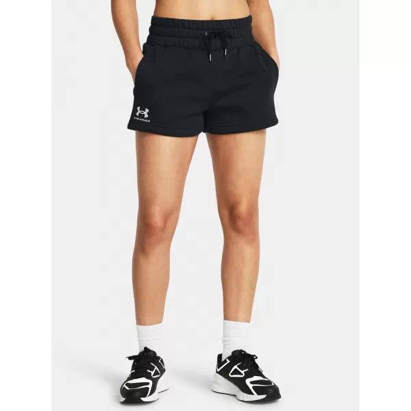  Női rövidnadrág UNDER ARMOUR ICON FLEECE BOXER SHORTS 1382725-001 FEKETE 